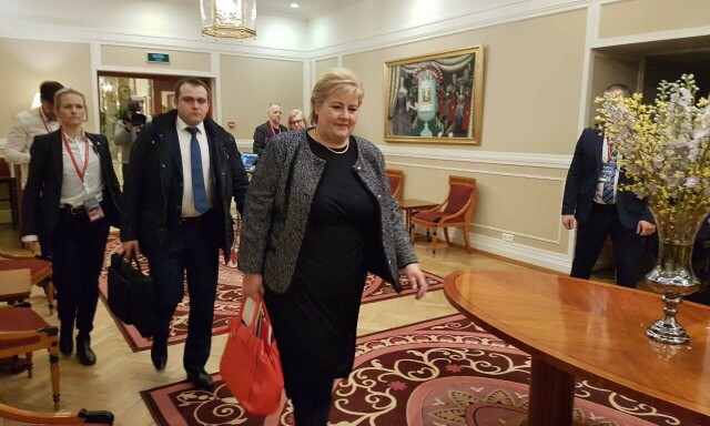 Erna taus om Frode Berg blir tema i Putin-møte